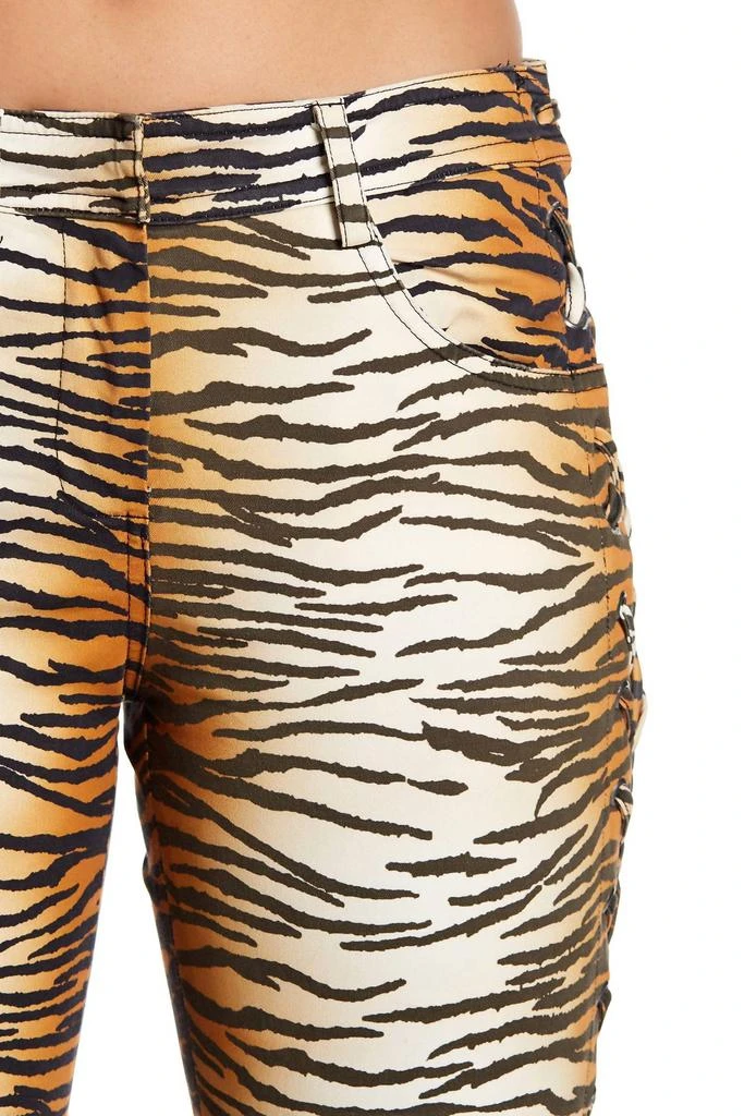 A.L.C. A.L.C. - Animal Print Lace Up Detail Skinny Pants 5