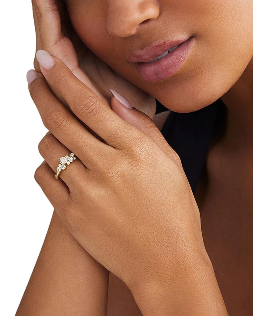 LAGOS 18K Yellow Gold Fizz Diamond Bezel Cluster Ring 2