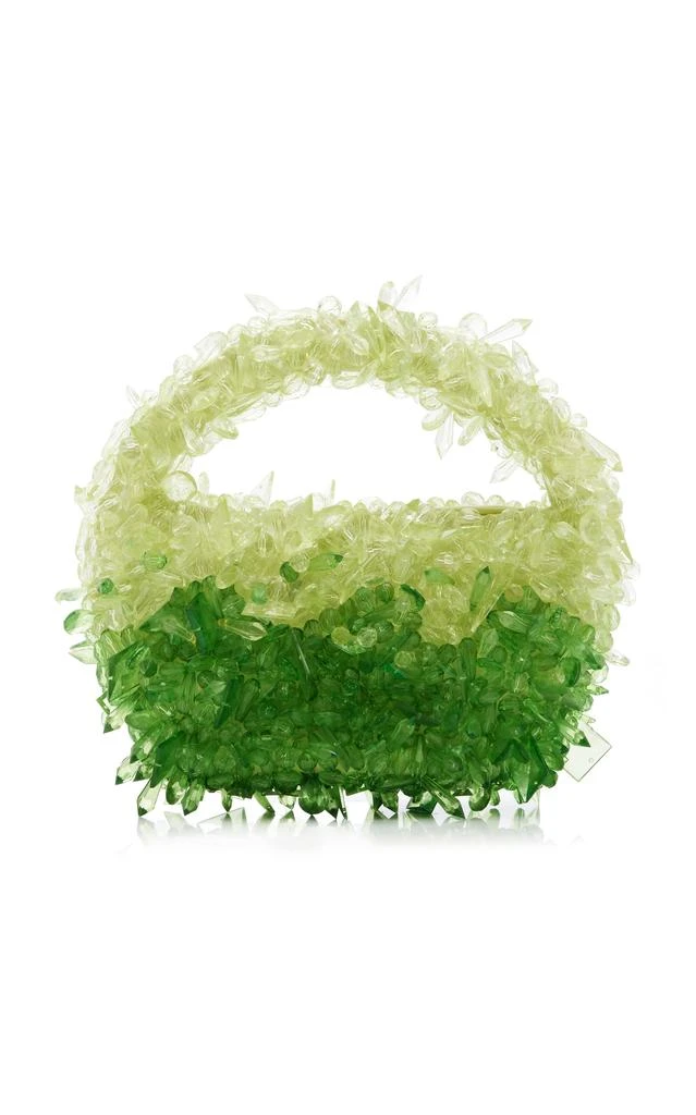 Clio Peppiatt Clio Peppiatt - Quartz Beaded Bag - Green - OS - Moda Operandi 1