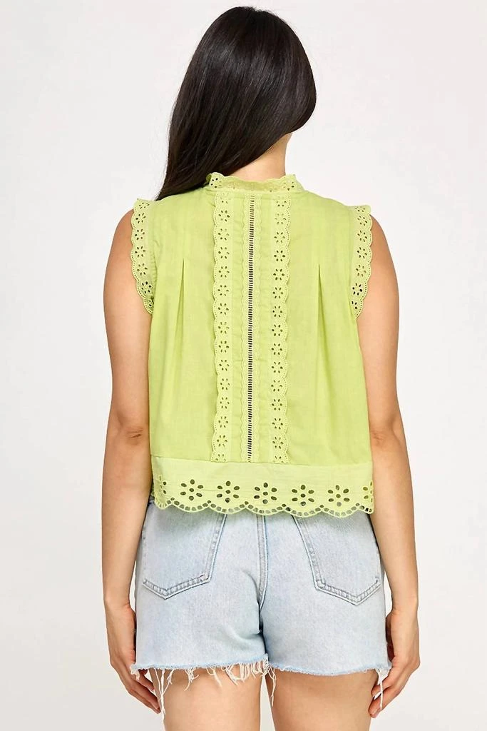 ELLISON Ellison - Eyelet Detail Blouse 5