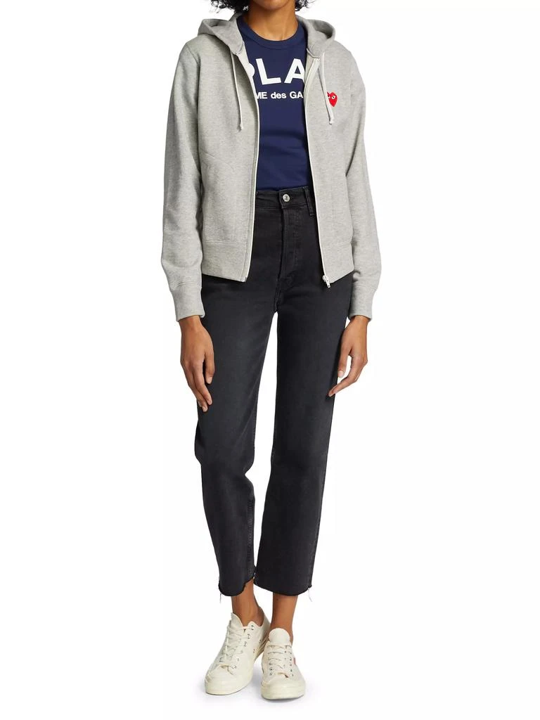 Comme des Garcons Heart Back Zip Hoodie 2