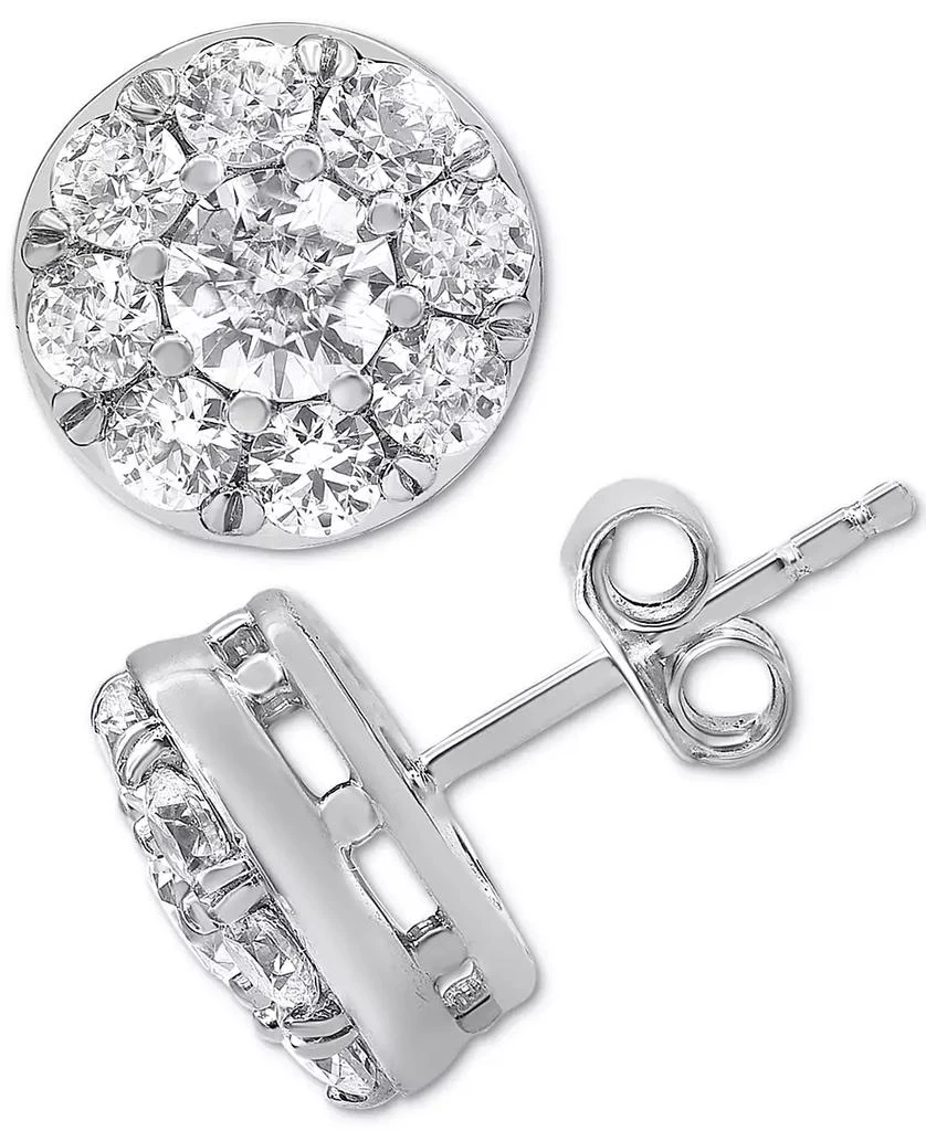 Macy
s Diamond Halo Stud Earrings (2 ct. t.w.) in 14k White Gold 1
