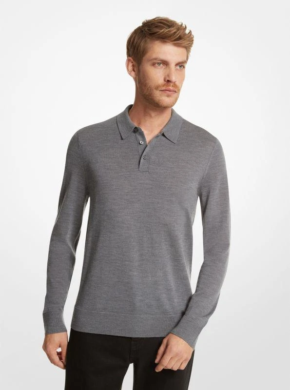Michael Kors Merino Wool Polo Sweater 1