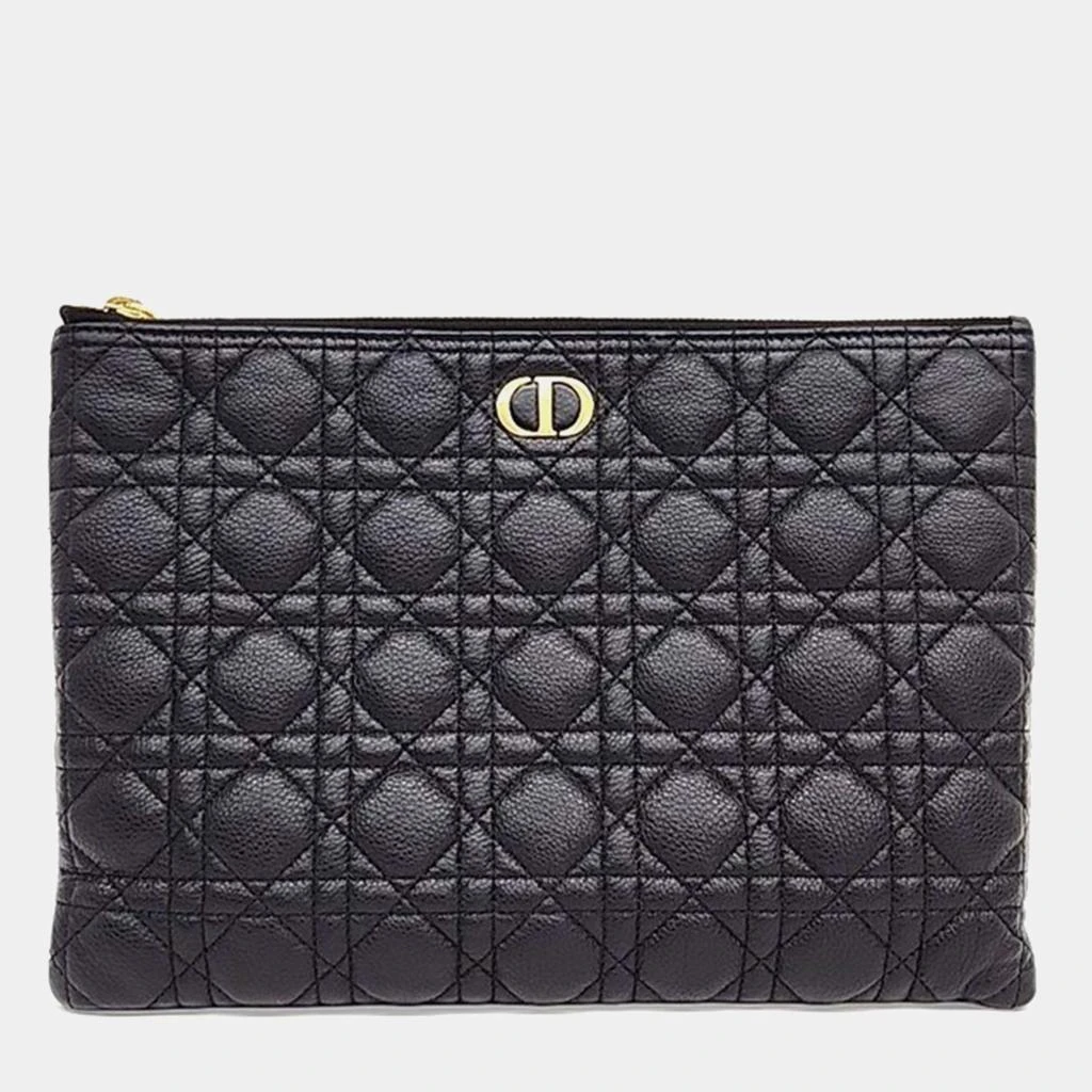 Dior Dior Black Leather Caro Daily Pouch 1