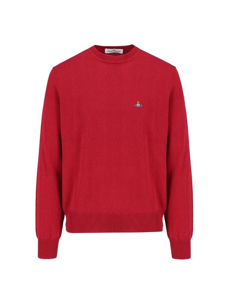Vivienne Westwood Vivienne Westwood Alex Orb Embroidered Knitted Jumper 1