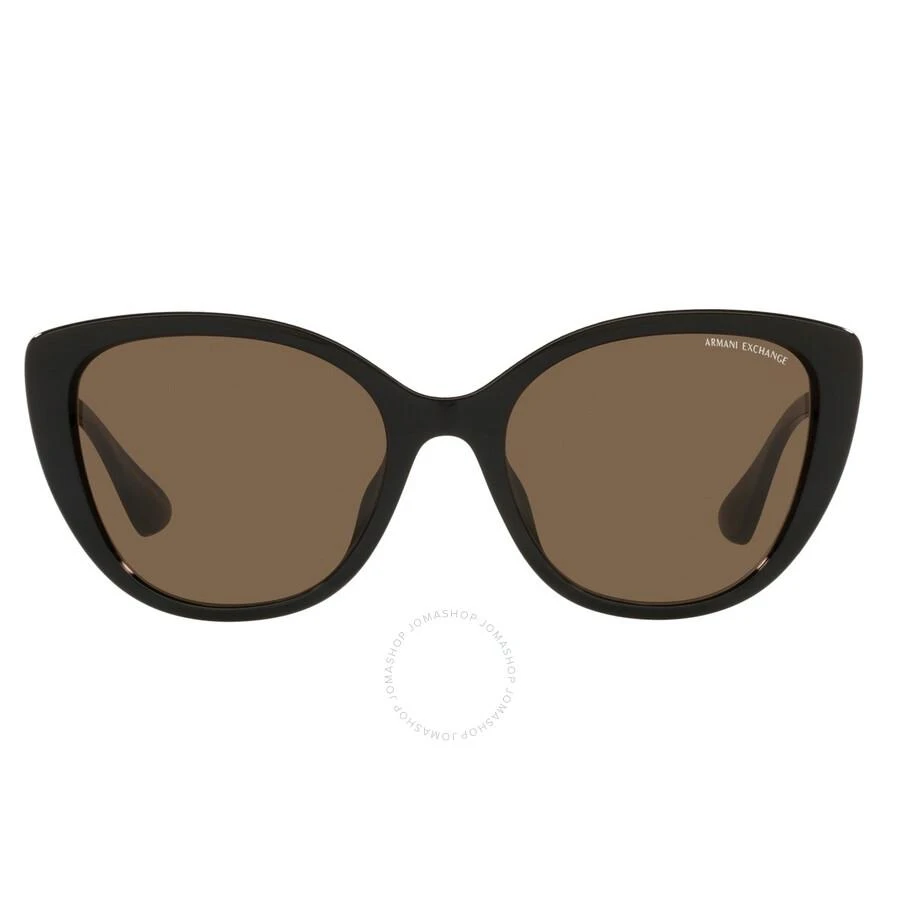Armani Exchange Dark Brown Cat Eye Ladies Sunglasses AX4111SU 815873 54 1