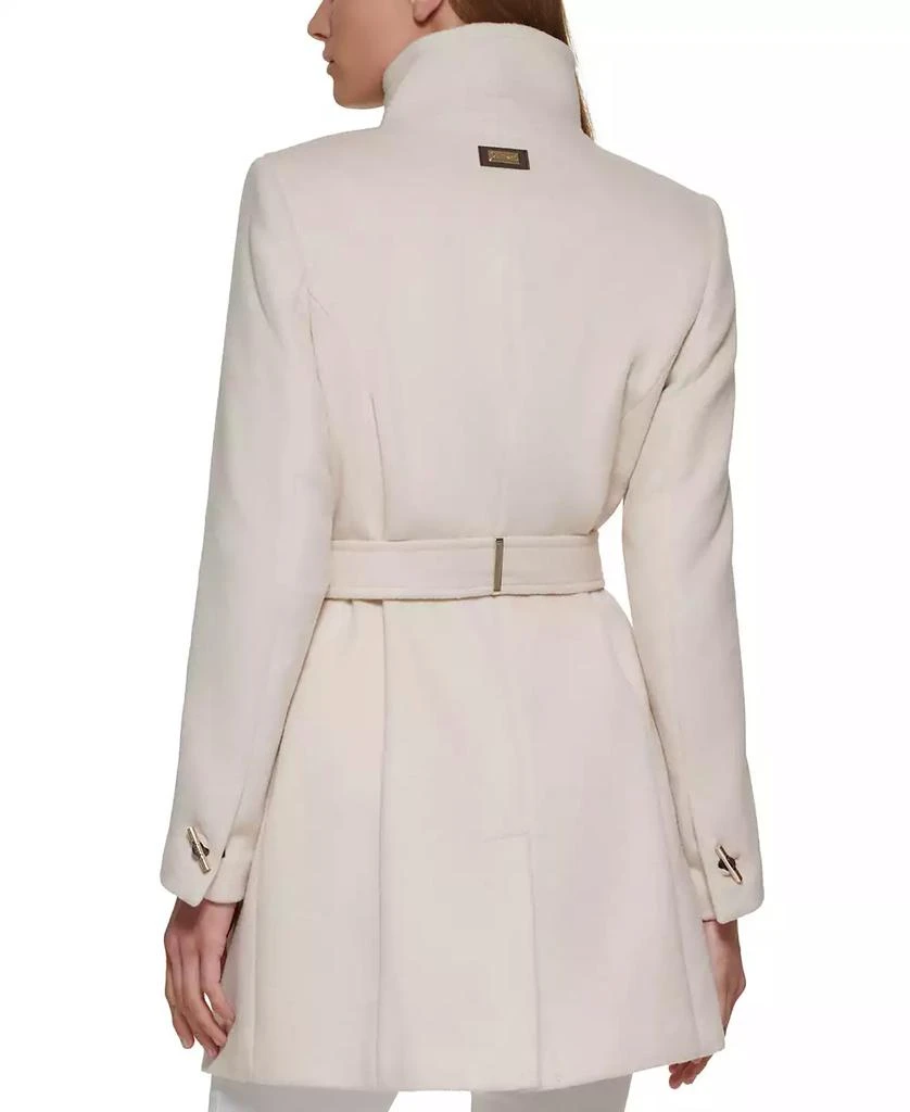 Calvin Klein Womens Asymmetrical Belted Wrap Coat, Created for Macys 2