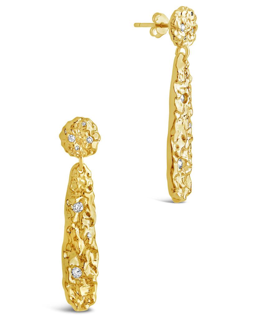 Sterling Forever Paisley CZ & Layered Chain Bracelet