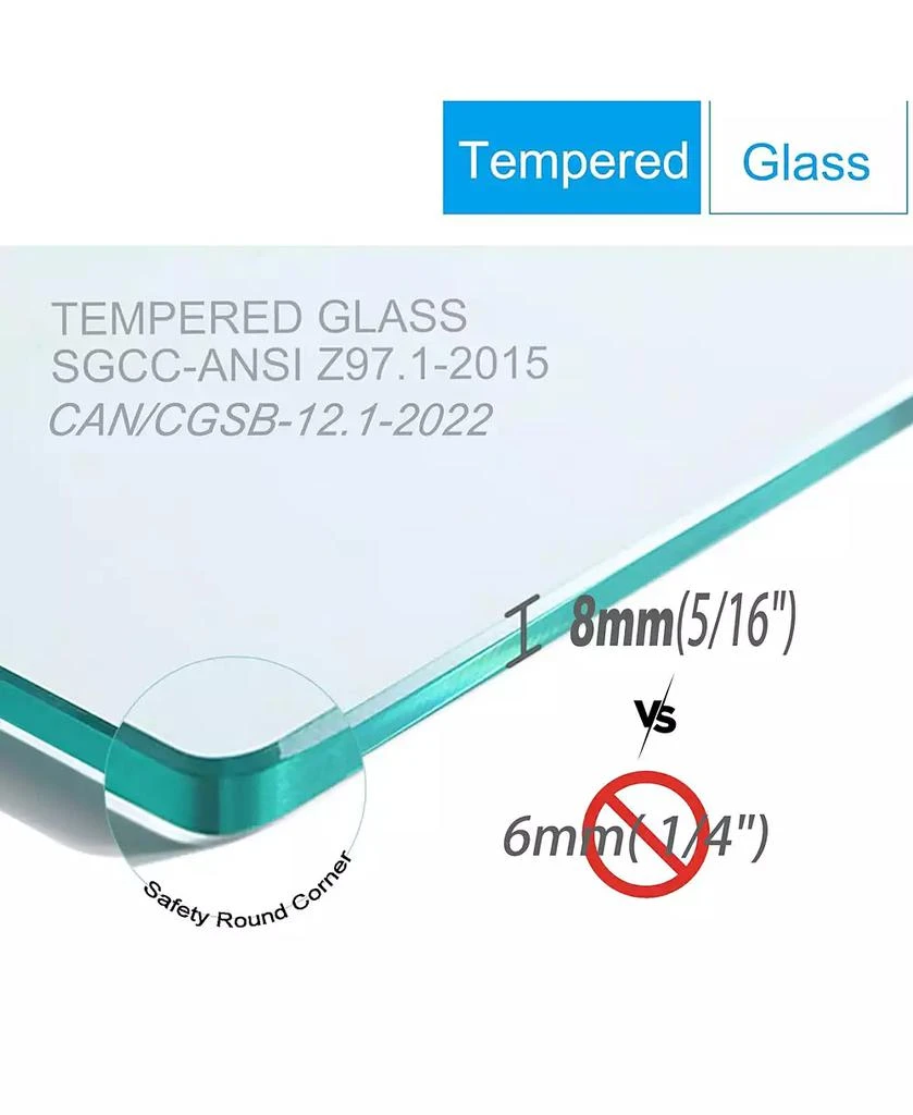 Streamdale Furniture 56" -60" W x 70" H Frameless Shower Door, Sliding Shower Door, Premium 5/16" (8mm) Thick Tempered Glass Shower Enclosure with Towel Bar, Double Side Easy Clean Coat, Brushed Nickel Finished With Buffe 6