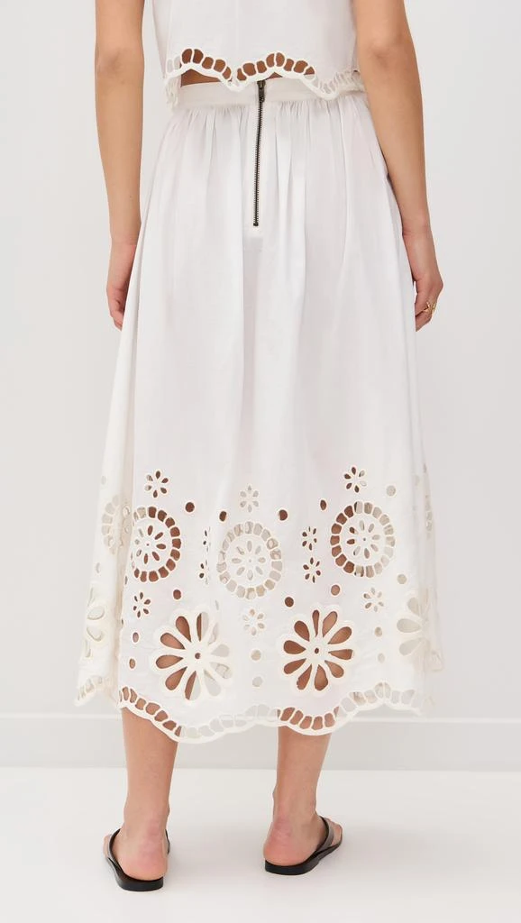 The Great The Super Bloom Eyelet Skirt 2