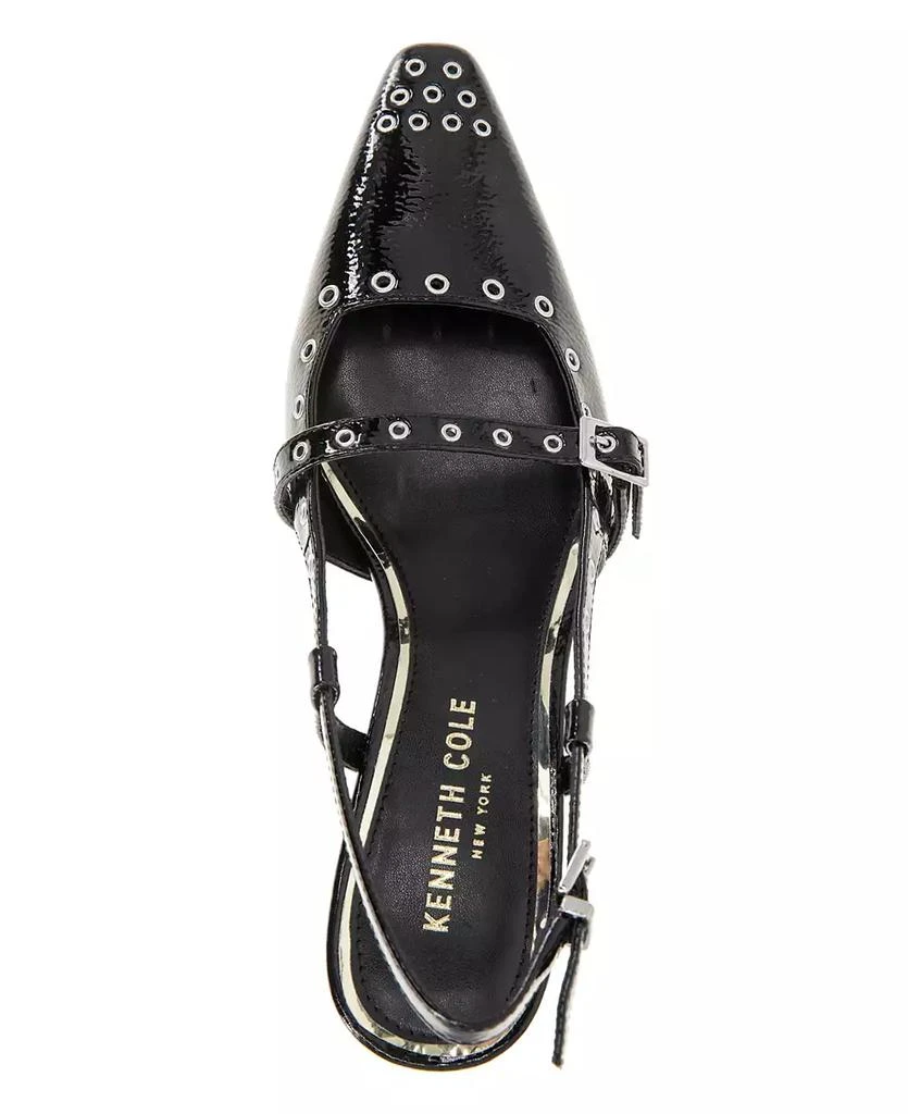 Kenneth Cole Women's Martha Eyelet Kitten Heel Pumps 4