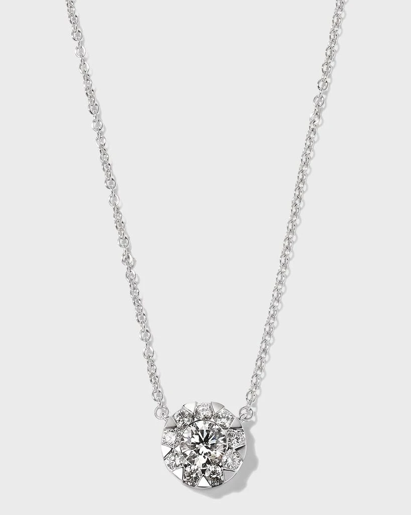 Memoire 18k White Gold Diamond Bouquet Fashion Necklace, 18"L, 0.66tcw 1