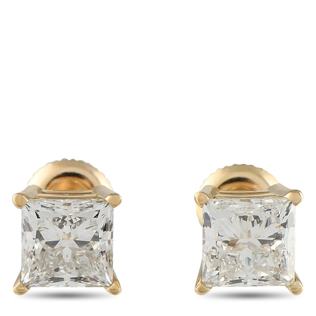 LB Exclusive 14K Yellow Gold 3.34ct Lab-Grown Diamond Earrings MF09-051525