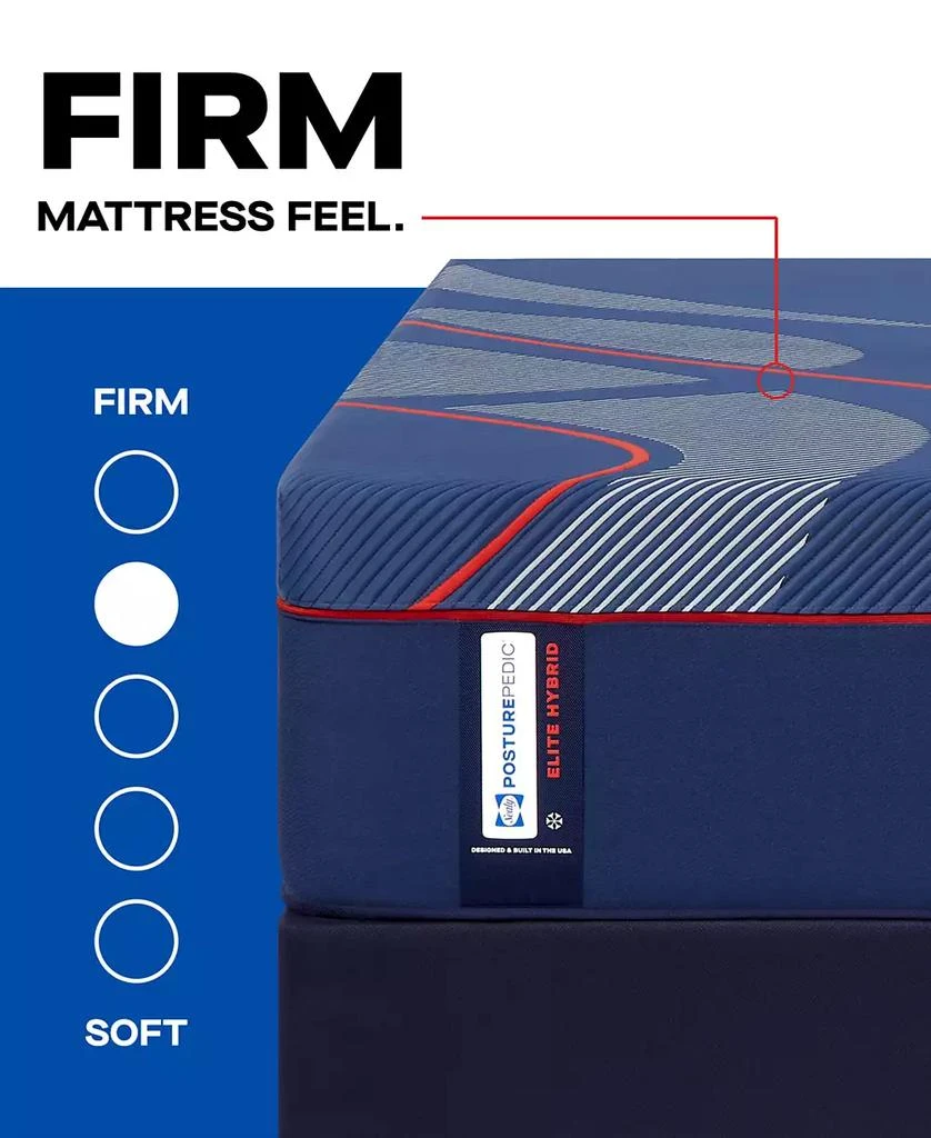 Sealy Posturepedic Elite Brenham II 14" Firm Hybrid Tight Top Mattress Set - Queen Split 7