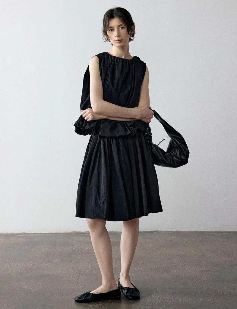 Pixie Market Black Puff Parachute Top 4
