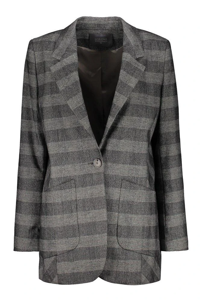 Lorena Antoniazzi Lorena Antoniazzi Prince Of Wales Check V-Neck Blazer