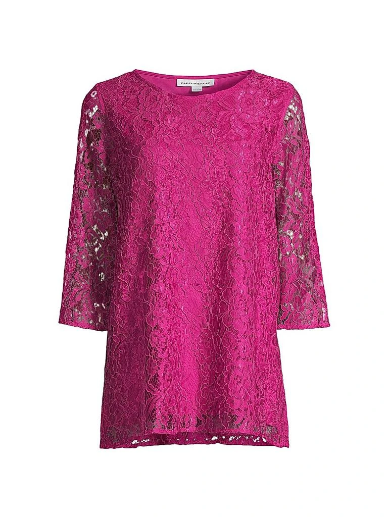 Caroline Rose Floral Lace Tunic Top 1
