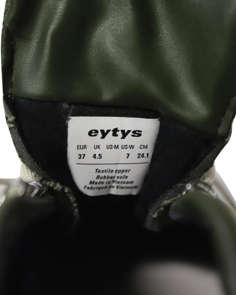 Eytys Eytys Chunky Angel Sneakers in Army Green Canvas 6