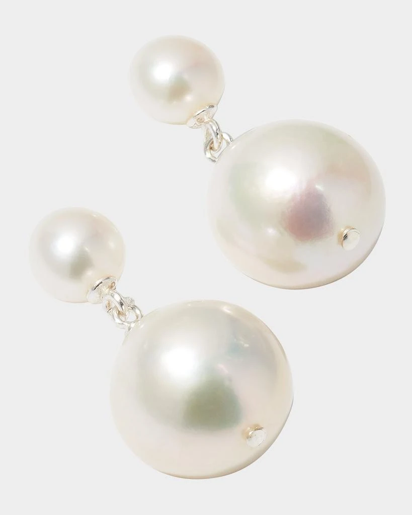 Margo Morrison Double Pearl Drop Earrings 3