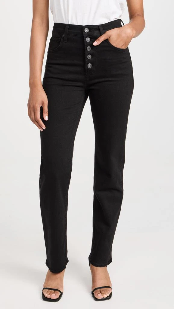 Citizens of Humanity Daphne High Rise Stovepipe Exposed Fly Jeans 1