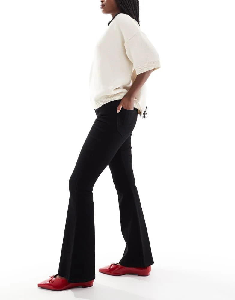 HOLLISTER Hollister high rise flare jean in black 2