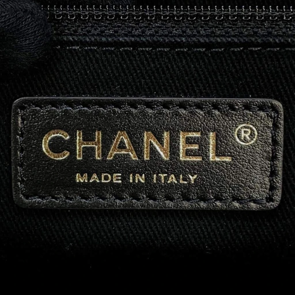 Chanel Chanel Black Navy Straw Leather Deauville Tote Bag 12