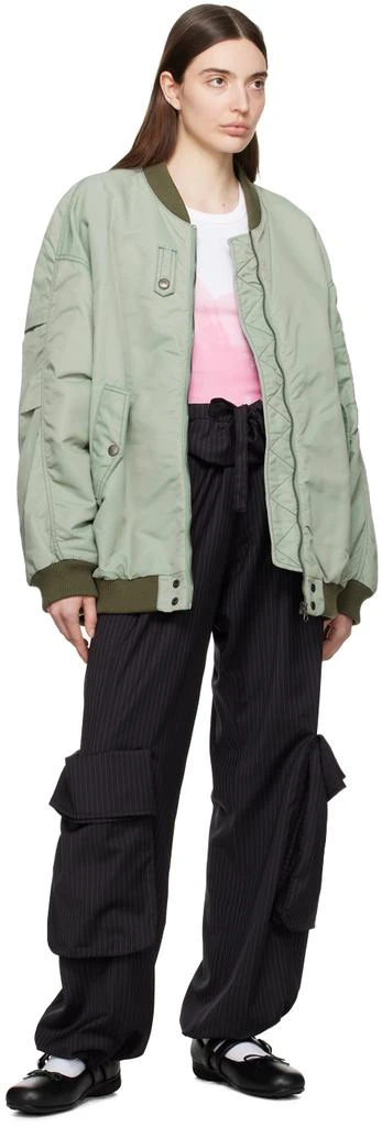 OPEN YY Black Rolled Waist Trousers 4