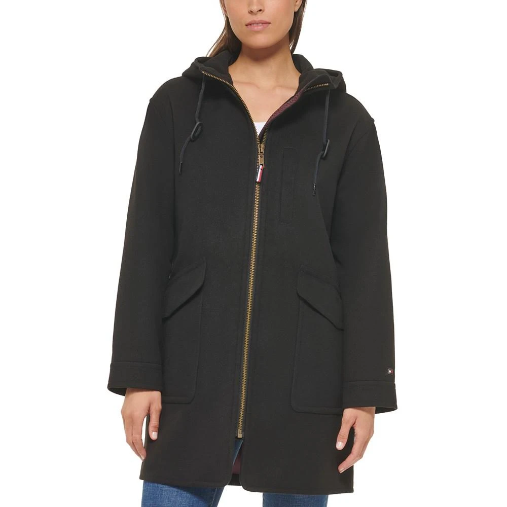 Tommy Hilfiger Women's Zip Front Hooded Coat 1
