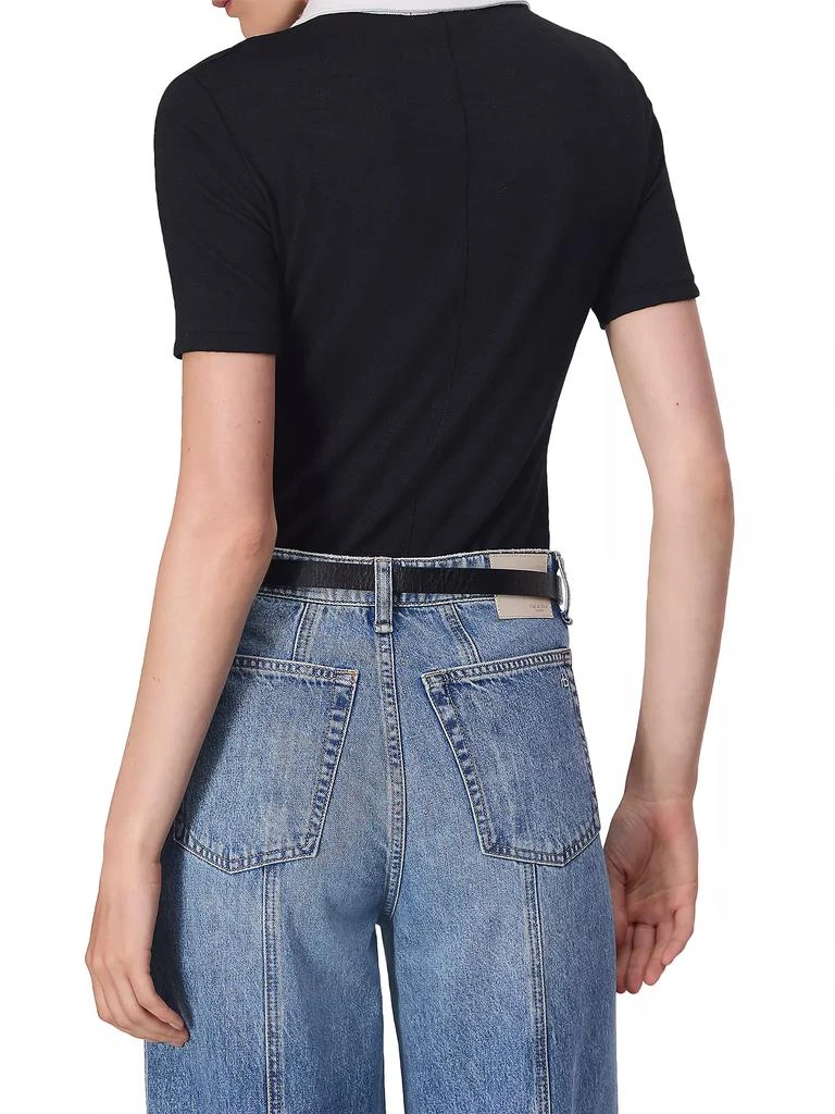 Rag & Bone Knit Button Short-Sleeve Polo Shirt 5