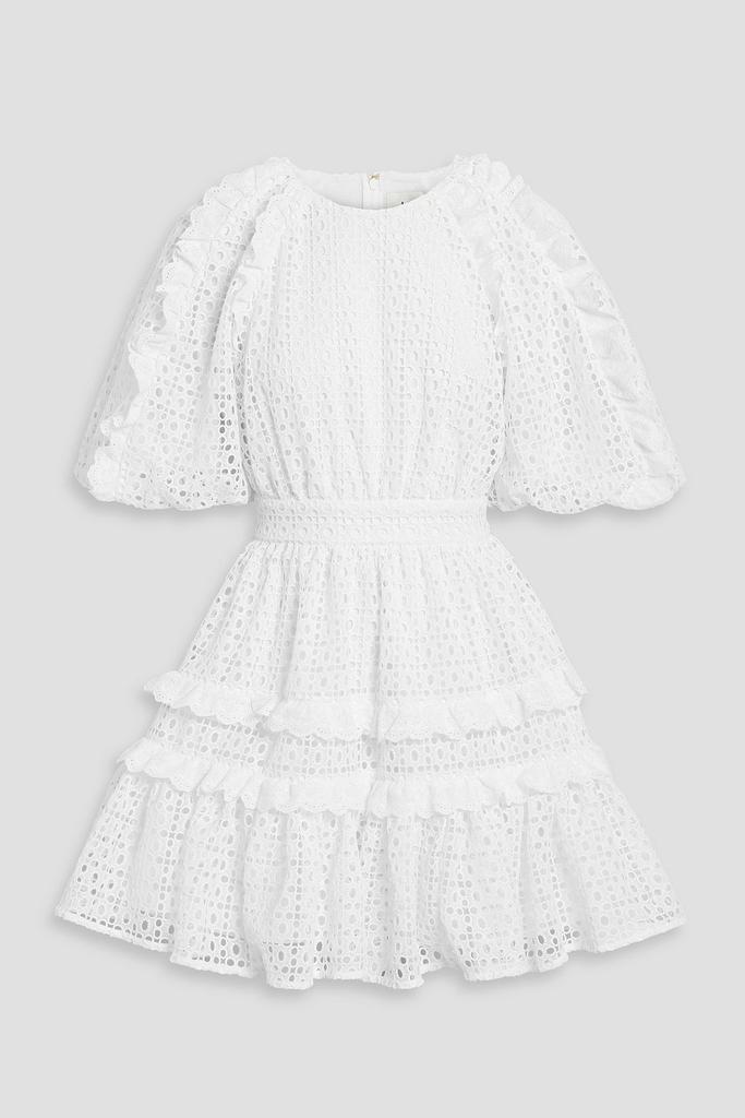 Aje Aveline ruffled broderie anglaise mini dress