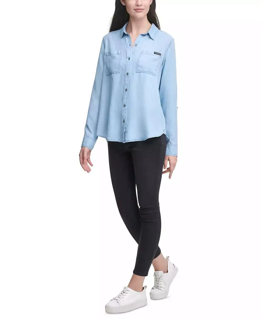 Calvin Klein Petite Utility Shirt 3