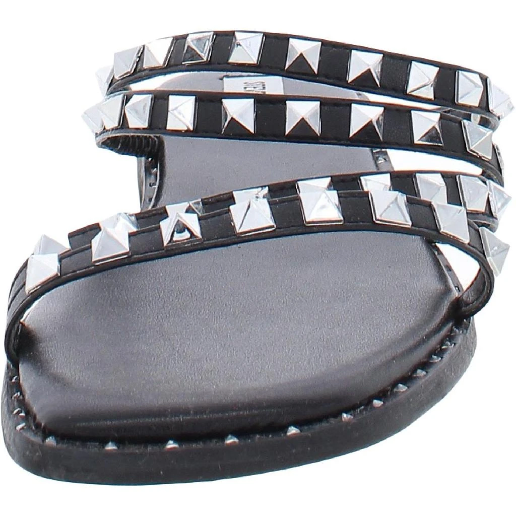 Steve Madden Skyler Womens Square Toe Slip On Flat Sandals 3