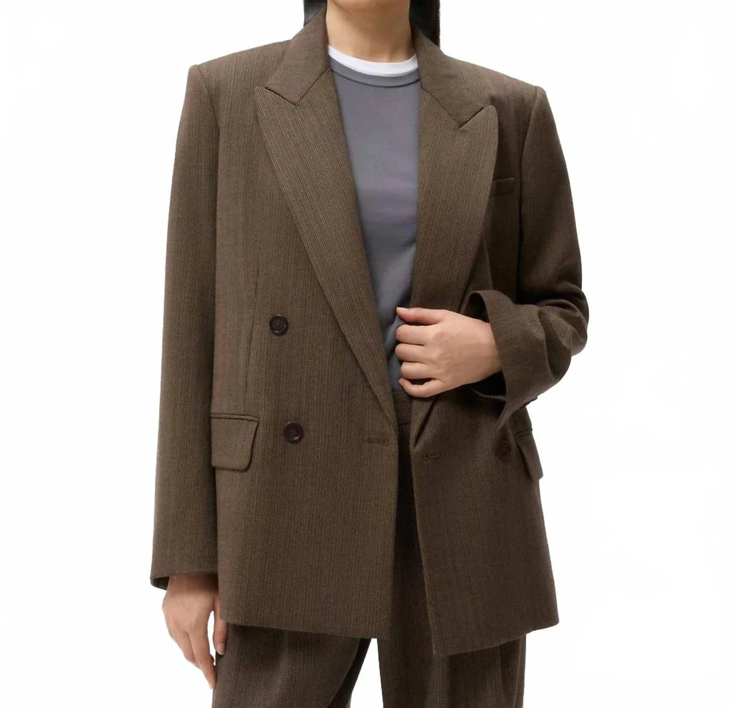 TWP Harper Stretch Wool Blazer In Taupe