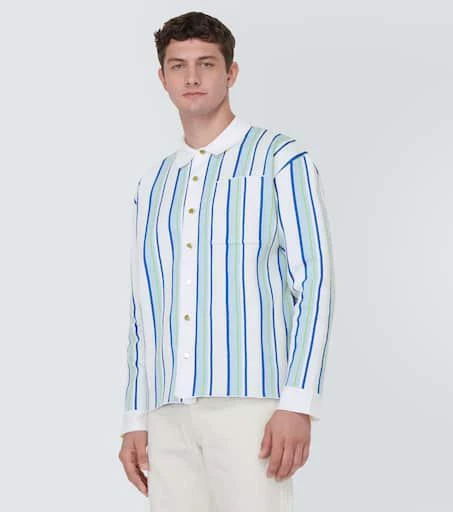 Jacquemus La Chemise Maille Polo striped shirt 3