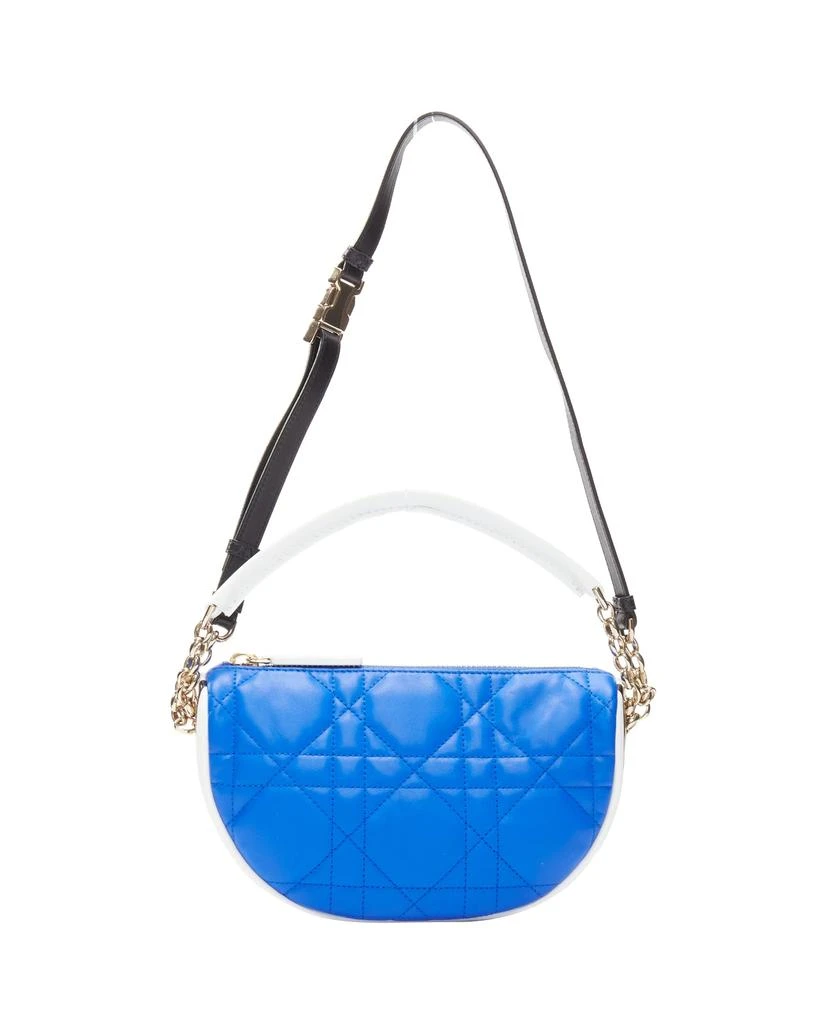 Christian Dior CHRISTIAN DIOR 2022 Vibe blue white cannage lambskin hobo shoulder bag 1