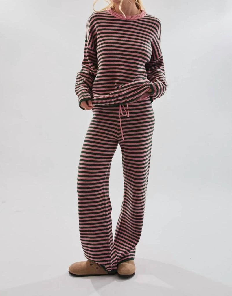 LE LIS Le Lis - Stripe Sweater 
Pants Set 2