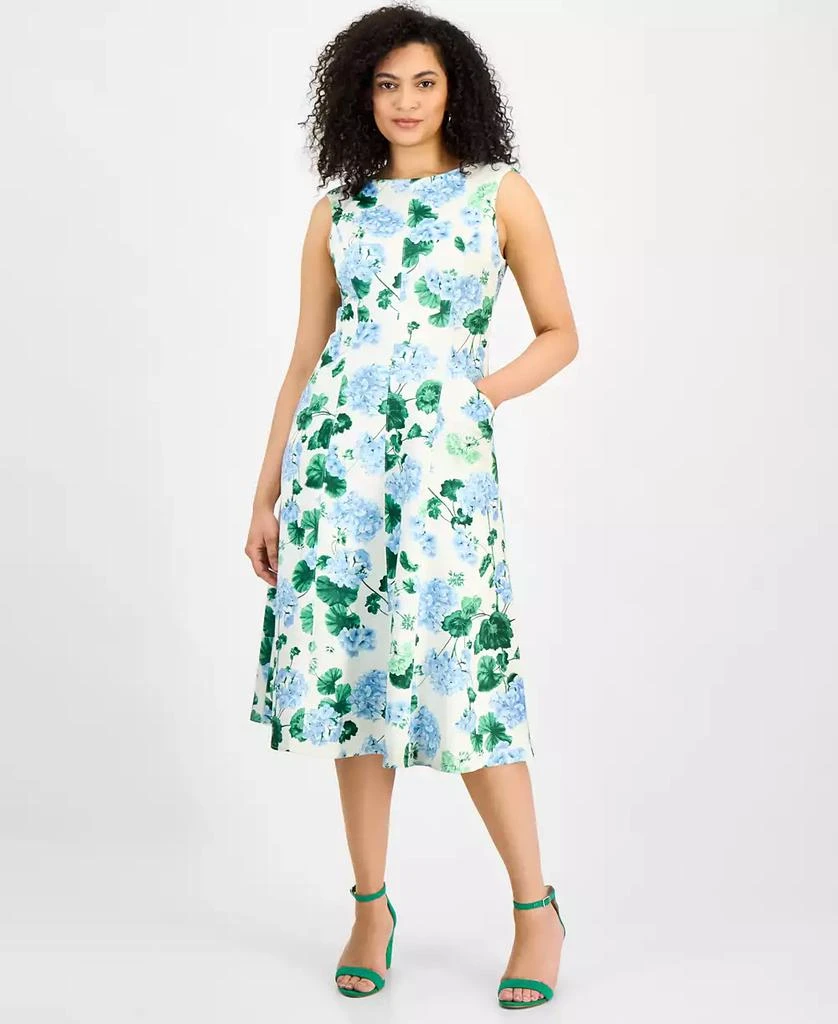Donna Ricco Donna Rico Women's Floral Sleeveless A-Line Dress 1