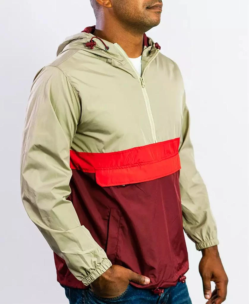 BEAUTIFUL GIANT Men's Hooded Lightweight Windbreaker 4