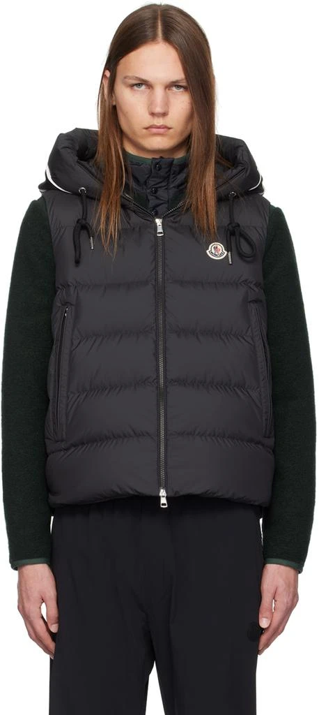 Moncler Black Cardamine Down Vest 1