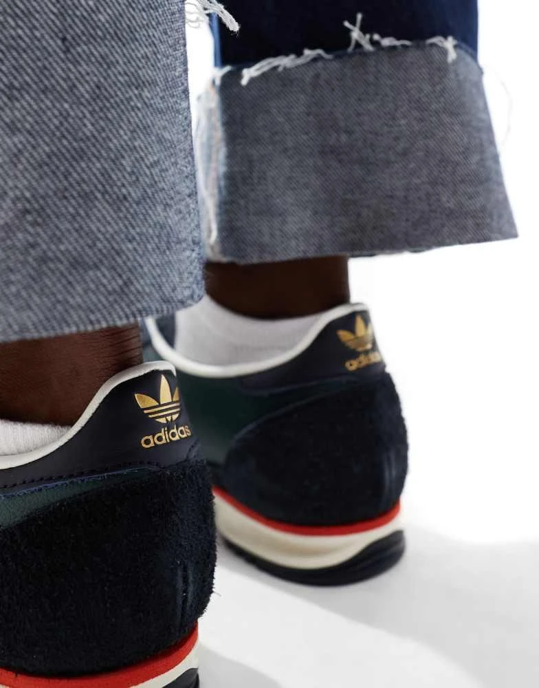 Adidas adidas Originals SL 72 OG trainers in navy and white 3