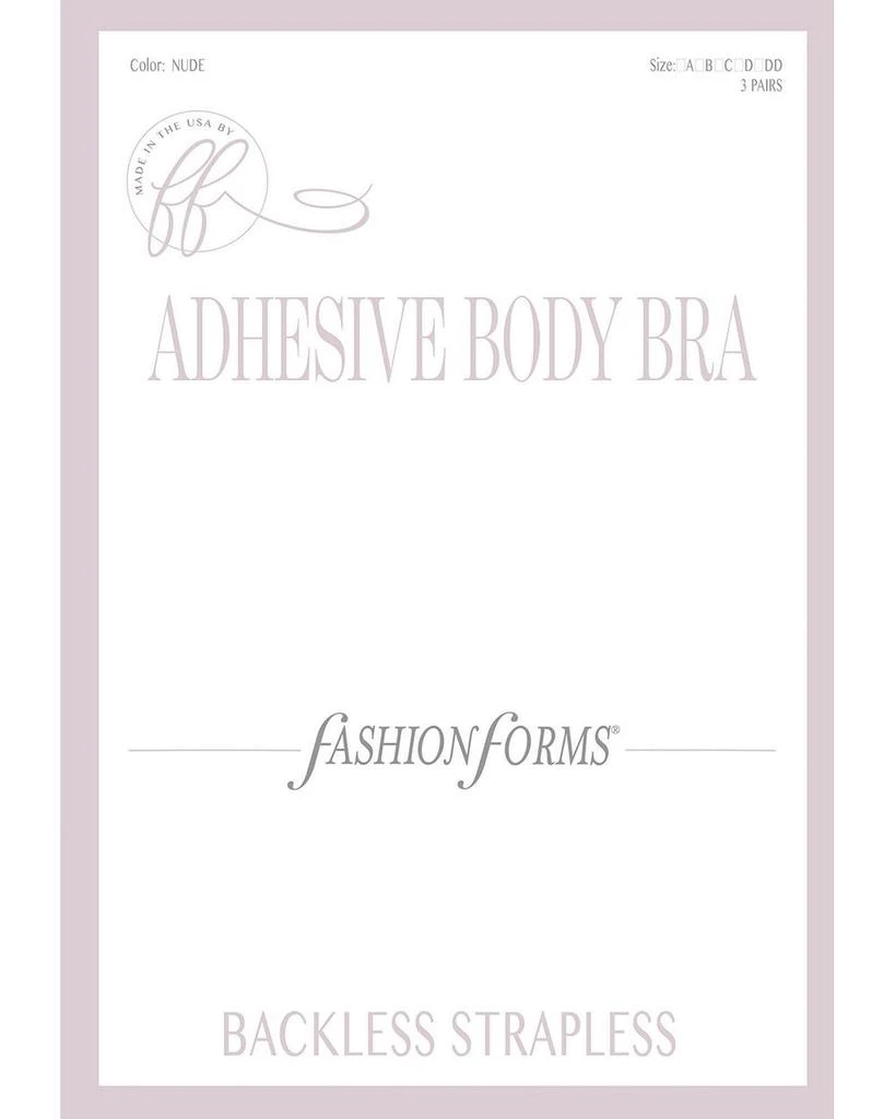 Fashion Focus Adhesive Body Bras, Set of 3 3
