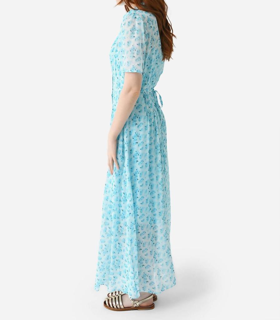 Lee Mathews Mia Dress In Blue