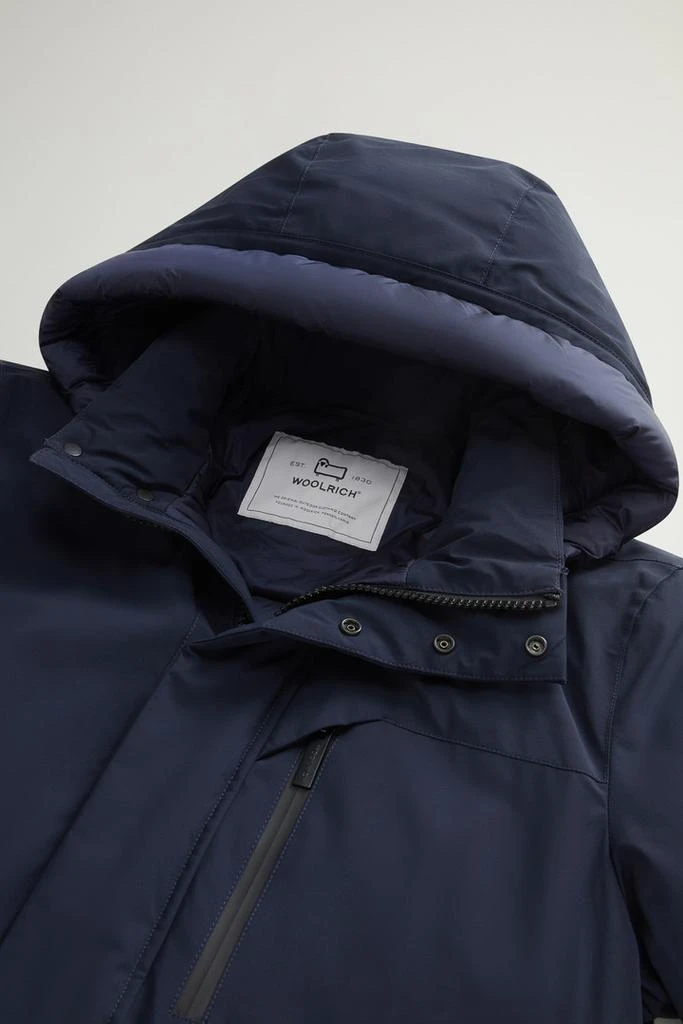 Woolrich Mountain Parka in Stretch Nylon - Men - Blue 6