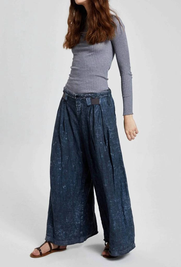 Umit Unal Umit Unal - Linen Wide Leg Pants 3