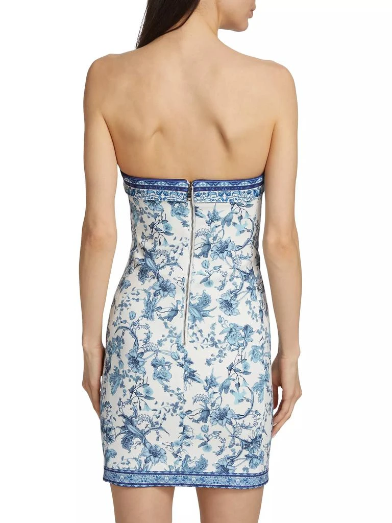 Alice + Olivia Kelly Floral Strapless Minidress 5