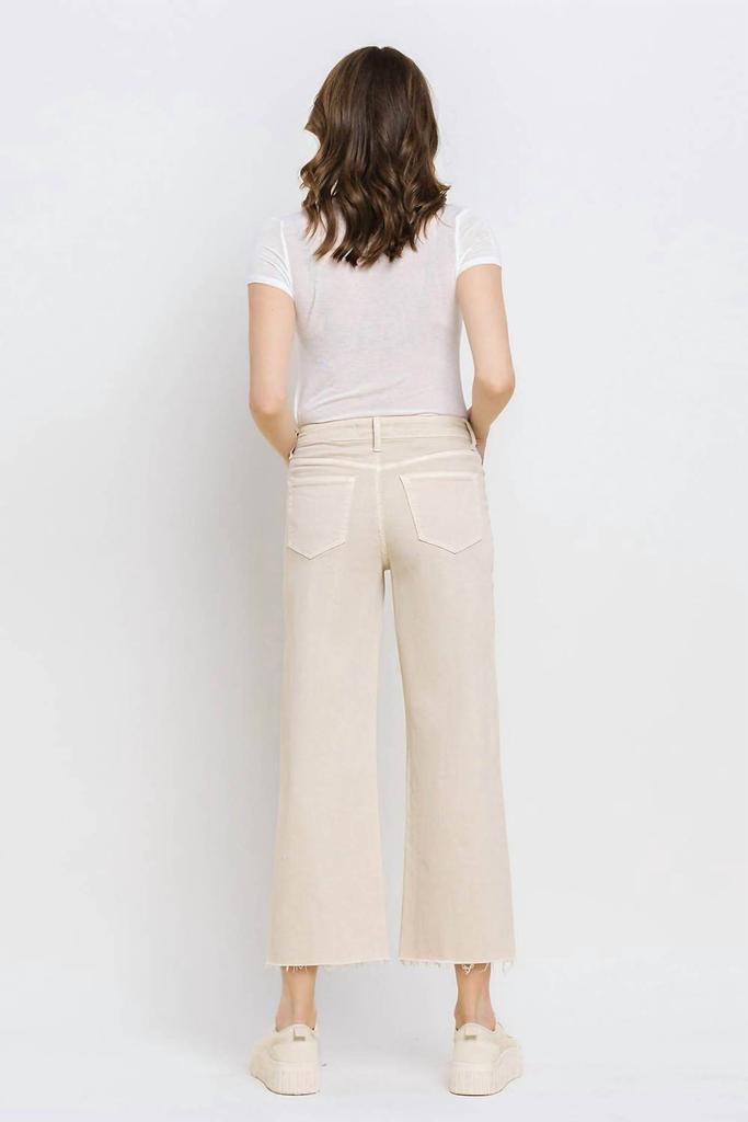 VERVET BY FLYING MONKEY Vervet By Flying Monkey - High Rise Crop Wide Leg Jeans