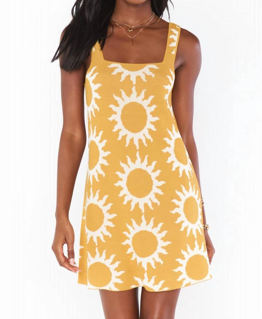 Show Me Your Mumu Mellow Mini Dress In Paradise Sun Knit 1