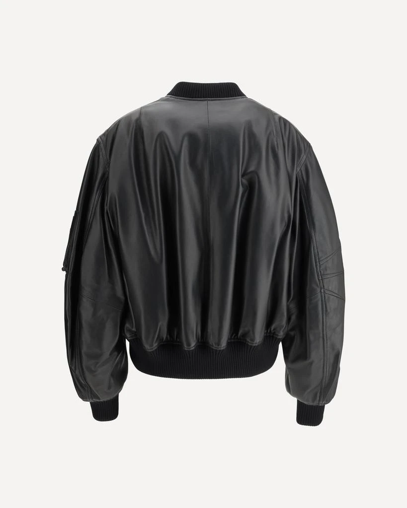 The Attico THE ATTICO | Leather Anja Bomber Jacket | Female | 38 1