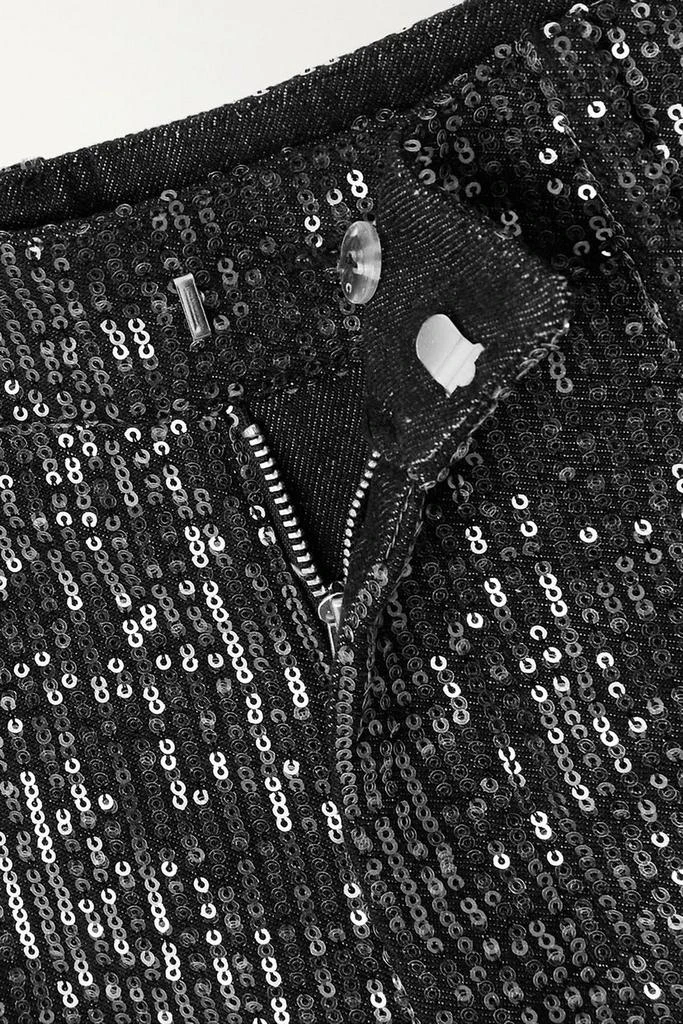 ROTATE Birger Christensen Rottan sequin-embellished mid-rise straight-leg jeans 4