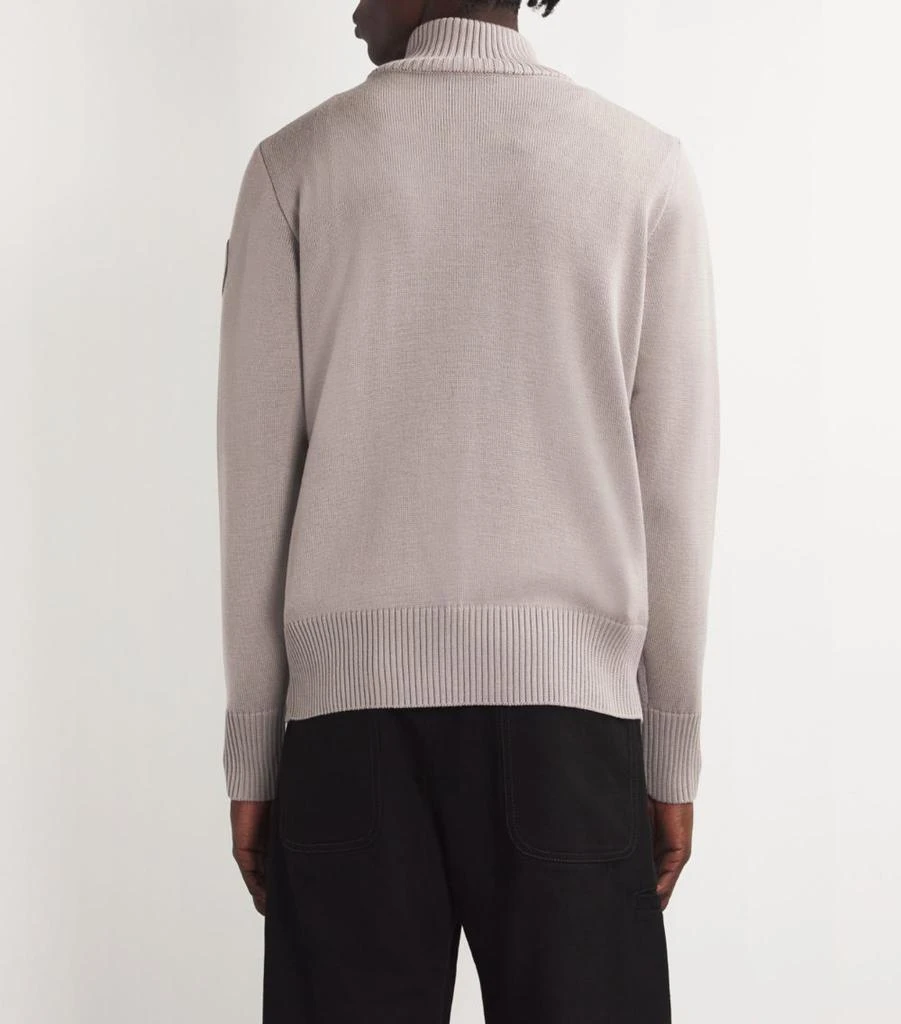 Canada Goose Wool Quarter-Zip Rosseau Sweater 4